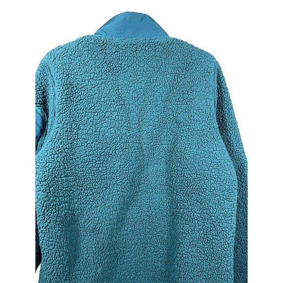 Under Armour Blue Sherpa Fleece Half Zip Jacket Men’s M Warm Outdoor - Picture 9 of 11